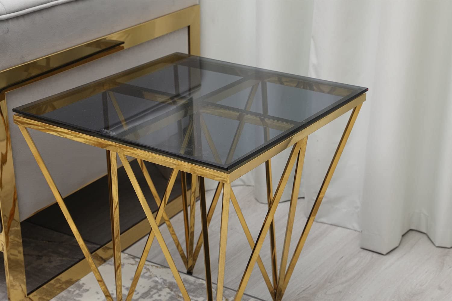 PAN Home Kitts End Table Gold