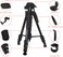 COOPIC T666 Lightweight Tripod 140cm/55inch Aluminum Camera Tripod, 3 Way Swivel Pan Head for DSLR Camera, Smartphone&rsquo;s, DV Video (Maximum Load 4kg