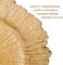 13in Gold Charger Plates Plastic Reef Plate Chargers for Dinner Plates Wedding Elegant D&eacute;cor Place Setting (6 Piece Gold)