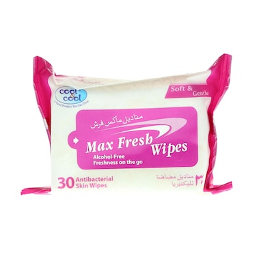 Cool &amp; cool max fresh 30 wipes