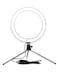 Generic - Table LED Ring Light With Tripod Stand Black/White