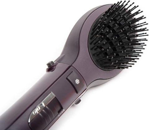 Babyliss Air Styler Pro, 1000W, 2 Speeds And Temperature, Cool Air, Paddle Brush, Round Brush, Ionic Function, AS115PSDE, Purple