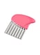 Sanbo-Wavy Cut Potato Slicer Pink 11x8centimeter