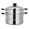 Royalford 26Cm(7.3L) Double Layer Stainless Steel Steamer