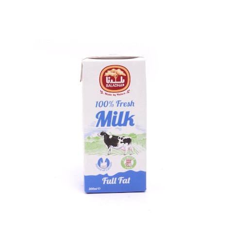 Baladna Long Life Milk Full Fat 200ml