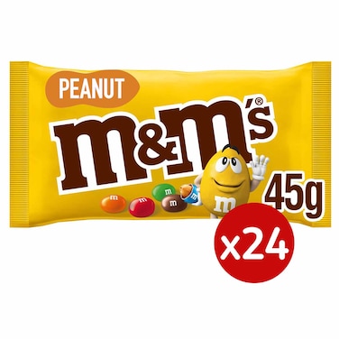 إم أند إمز شوكولاتة فول سوداني - 45 جم - 24 كيس