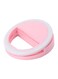 Generic - Portable Selfie Light Ring Clip LED Flash Pink/White