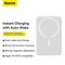 Baseus 10000 mAh MagSafe Power Bank 10000mAh 15W Wireless Portable Charger PD 20W With USB-C Port Fast Charging MagSafe Battery Pack for iPhone 15 Pro Max/iPhone 15/Plus/14/13/12 Series White White