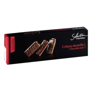 Carrefour Selection Dark Chocolate Lace Crepe 100g