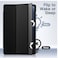 Case For Samsung Galaxy Tab S9 FE 10.9-Inch, Slim Translucent Back Tri-Fold Stand Protective Tablet Cover, Support S Pen Charging, Auto Wake/Sleep (Black)