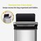 EKO Step Trash Can, Fingerprint-Resistant Stainless Steel