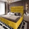In House Alex Velvet Bed Frame - Queen - 200x160 cm - Gold