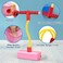 JUNI Pogo Stick for Kids - Foam Pogo Jumping for 3-12 Year Old Boys Girls Toys - Durable Foam and Fun Jumping Stick Prefect for Kids Outdoor Activities Toy Gifts, (Pink)