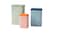 Tin with lid, set of 3, patterned
