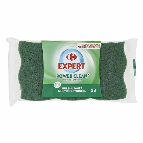 CRF SCRUBBING WASHING-UP SPONGES X3