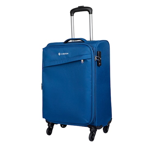 Carlton Lords 4 Wheel Soft Luggage 28x38x58cm Blue
