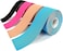 ULTIMAX Sports Kinesiology Tape Roll Muscle Tape, Physic Gear Sport Waterproof Kinesiology Tape, Knee Tape-4 Pcs(2*Roll (20 * 25cm Strip), 2*Roll (5cm*5m))