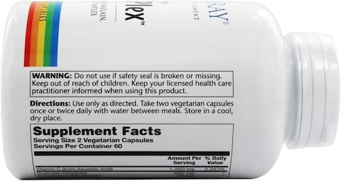 Solaray Qbc Plex Non-Citrus 120 Vegetarian Capsules