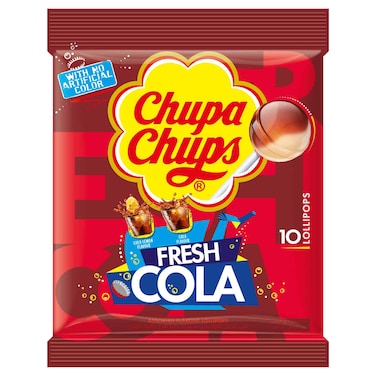 تشوبا تشوبس كيس مصاصات بنكهة الكولا 12 غرام حزمة من 10