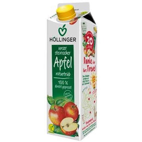 هولينجر عصير بنكهة التفاح عضوي 1 لتر 