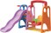 Rbwtoys Kids Colourful Indoor Toys Mini Slide And Basketball Hoops With Swing Seat 3 In 1 Playset Equipment RW-16339 170&times;173&times;130cm