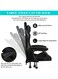 Sky-Touch Adjustable Gaming Chair, PU Leather, High Back, Lumbar Support, Comfortable Armrest Headrest, Black