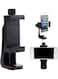 Generic Tripod Mount/Cell Phone Clipper Vertical Bracket Smartphone Clip Holder 360 Adapter For Mobile Black