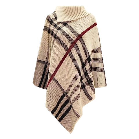 Shawl Poncho Grey