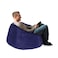 In House Kempes Fur Bean Bag Chair - Large - Dark Purple