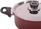 Royalford Rf388C20 20cm Nonstick Casserole With Lid Durable Non Stick Coating, High Quality Construction With Heat Resistant Handle Dishwasher Safe Non Stick Dish For Gas &amp; Ceramic Hobs, Red