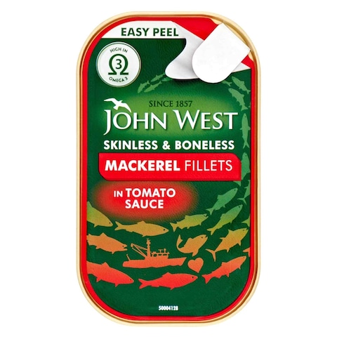 John West Mackarel Fillets In Tomato Sauce 115g