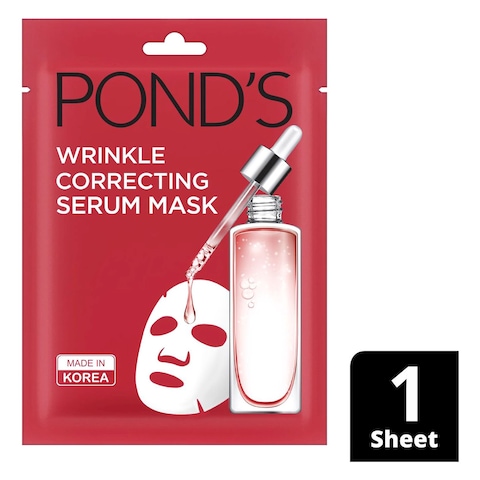 Pond&#39;s Face Mask Wrinkle Correct Mask Serum Pink 21ml