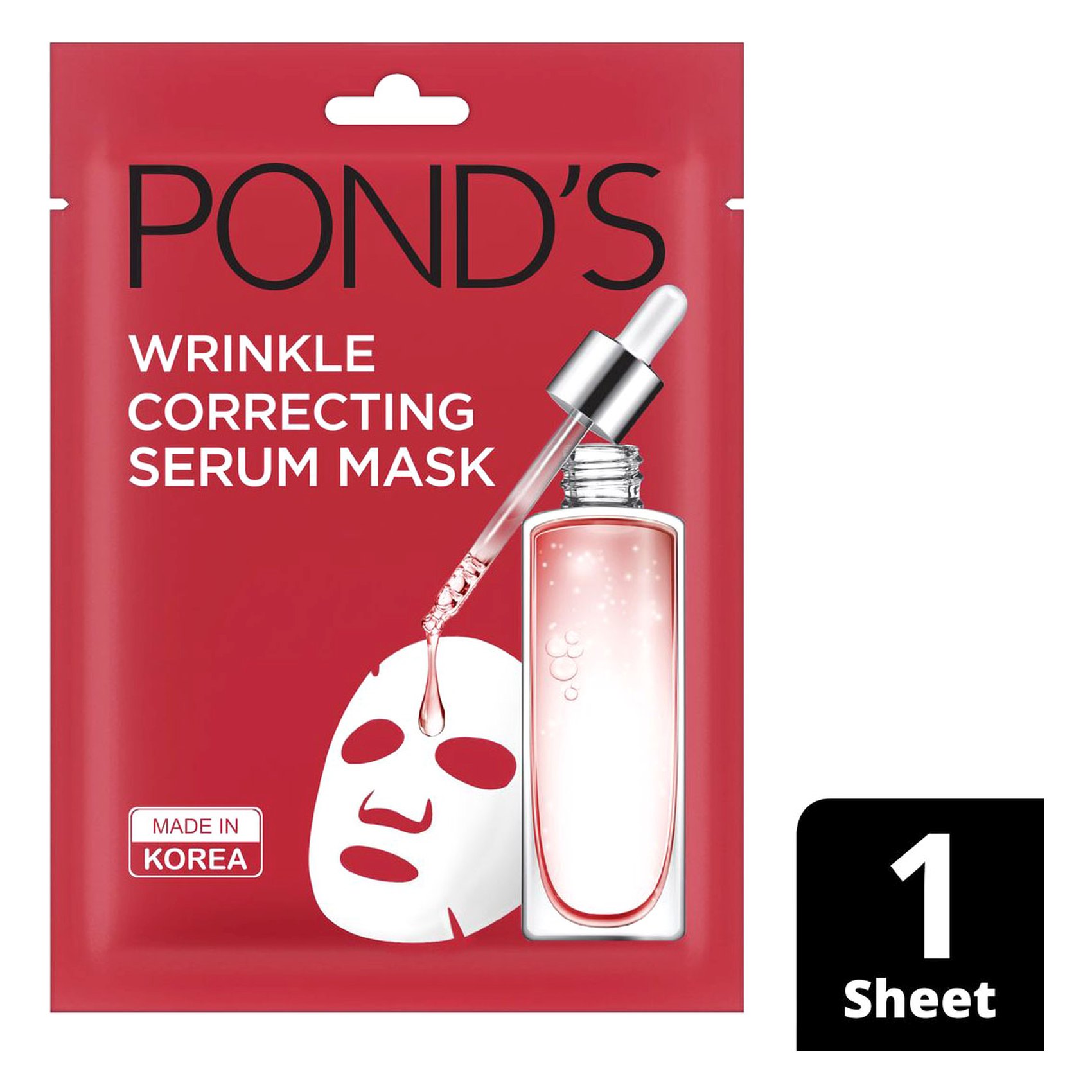 Pond&#39;s Face Mask Wrinkle Correct Mask Serum Pink 21ml