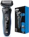 Braun Shaver Series 5 Easyclean - 51-B1000S Wet &amp; Dry Electric Shaver, Auto Sense Technology, 3 Flexible Blades, Waterproof - Blue