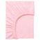Len - Fitted Sheet, Pink, 80X130 Cm