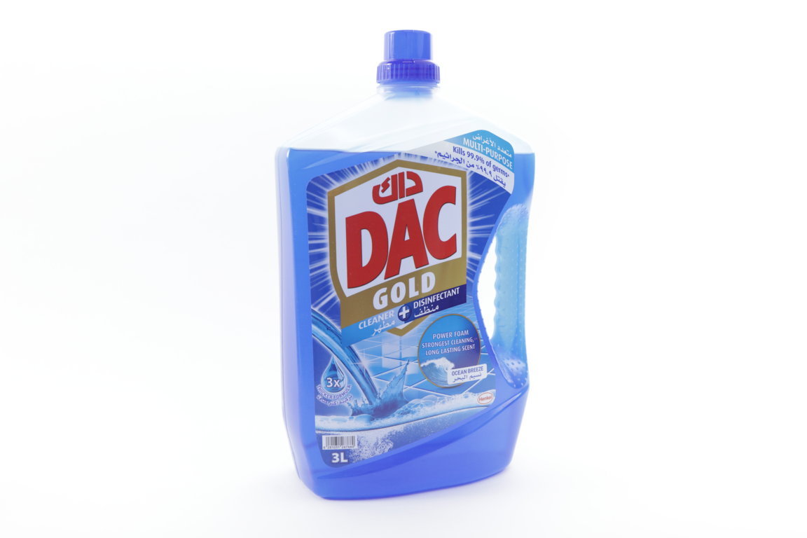 DAC GOLD CLEANER+DISINFECTANT POWER FOAM STRONGEST CLEANING LONG LASTING SCENT 3L
