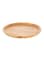 Wooden Round serving Plate Brown 2.5x25x25centimeter