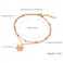 Aiwanto Beautiful Anklet Rose Gold Ankle Chain Bracelet Chain Gift for Women's