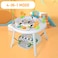 Teknum 4 - IN - 1 Activity Jumper / Feeding Chair / Drawing Table / Playing Station w / Musical Mat, Detachable Toys &amp; Musical Piano - White