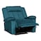 In House Velvet Classic Recliner Chair - Dark Turquoise - AB05