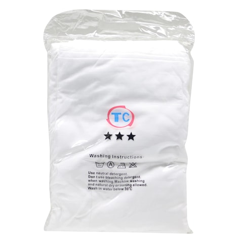 T.C WHITE 4PC BEDDING SET 220*240CM