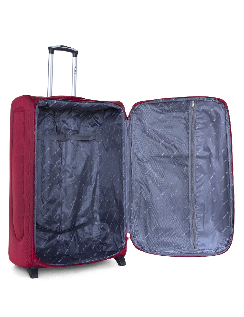 Senator Brand Softside Small Cabin Size 50 Centimeter (20 Inch) 2 Wheel EVA Luggage Trolley in Burgundy Color KH247-20_BGN