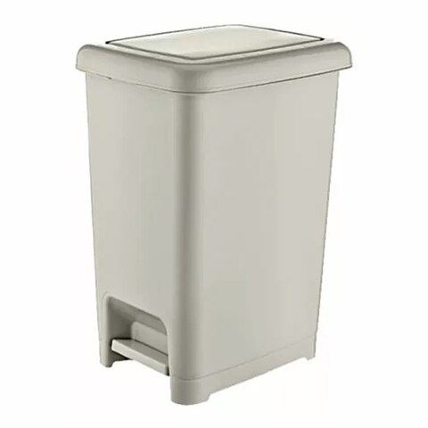 Buy Dunya 01044 Slim Pedal Dustbin 40L Grey Online | Carrefour Kenya