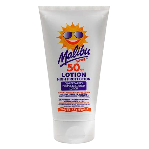 Malibu Kids Coloured SPF Suncare Body Lotion For Kids SPF 50 150ml