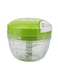 Generic Manual Vegetable Chopper Clear/Green 10Centimeter