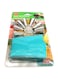 Generic 10-Piece Cake Decor Nozzles With Icing Bag Set Blue/White/Silver