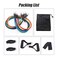 Generic-11pcs Resistance Bands Set Exercise Bands with Door Anchor Handles Legs Ankle Straps for Resistance Training Rehabilitation Family Easy Training