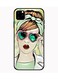 Theodor - Protective Case Cover For Apple iPhone 11 Pro Max Girl Heart Glasses