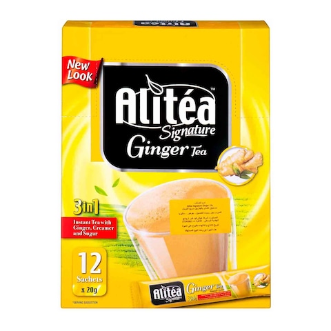 Ali Tea 3 In 1 Ginger Tea - 20gm - 15 Count