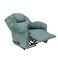 In House Velvet Classic Recliner Chair - Light Turquoise - NZ100